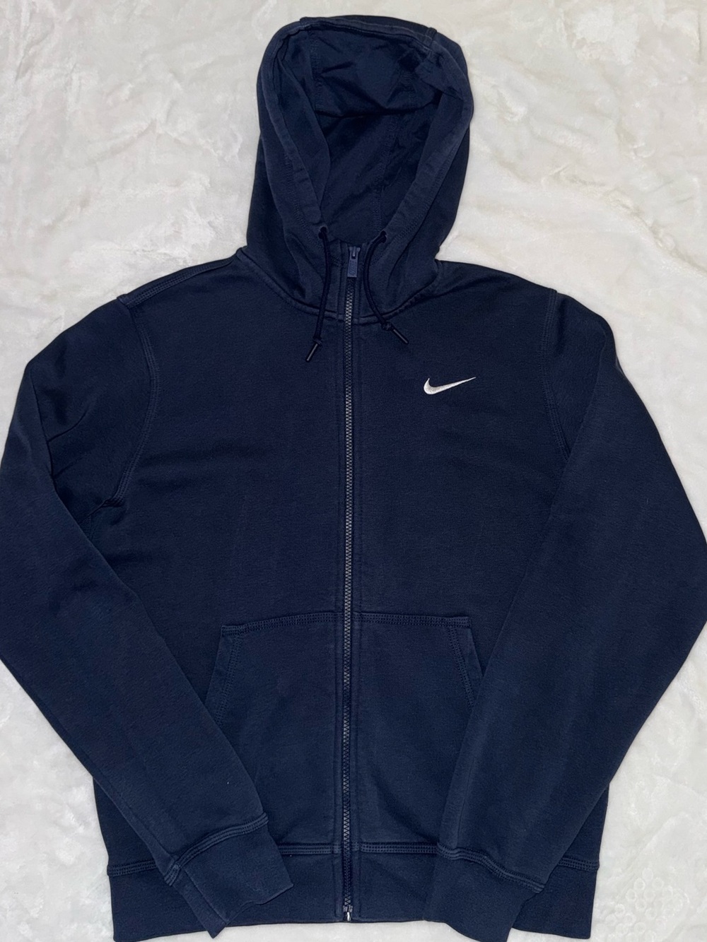 Nike Navy Full-Zip Hooded Windbreaker Jacket